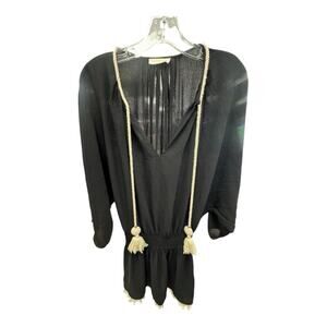Ramy Brook Women's Black Katana Swim Cover-Up Dress Size S? Beach Coastal Casual